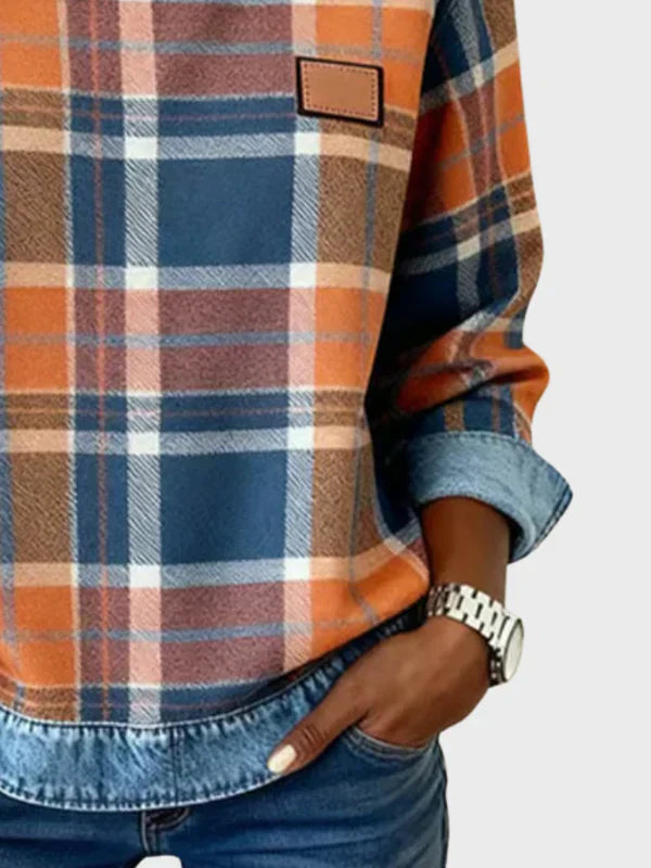 CELESTIA | CHECKERED SWEATSHIRT