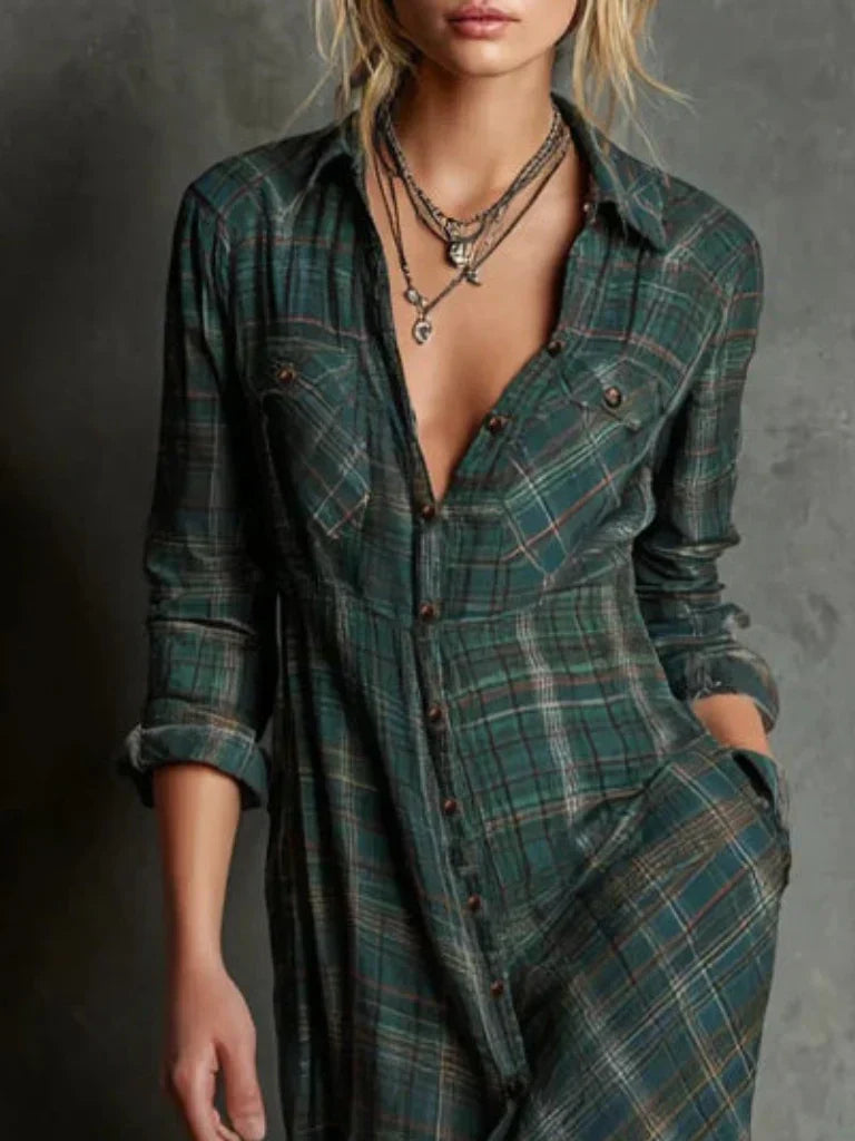 Olie | Maxi Shirt Dress