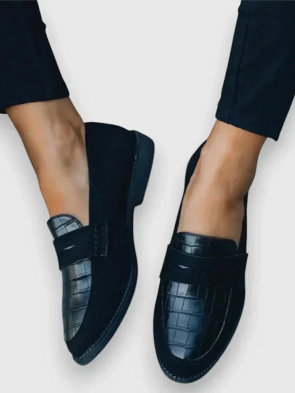 AVA | WOMEN'S CROC-DETAIL ORTHOPEDIC LOAFERS
