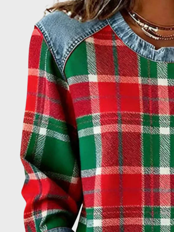 CELESTIA | CHECKERED SWEATSHIRT