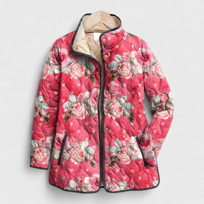 Shirley – Quilted Jacket in Vintage Floral Pattern
