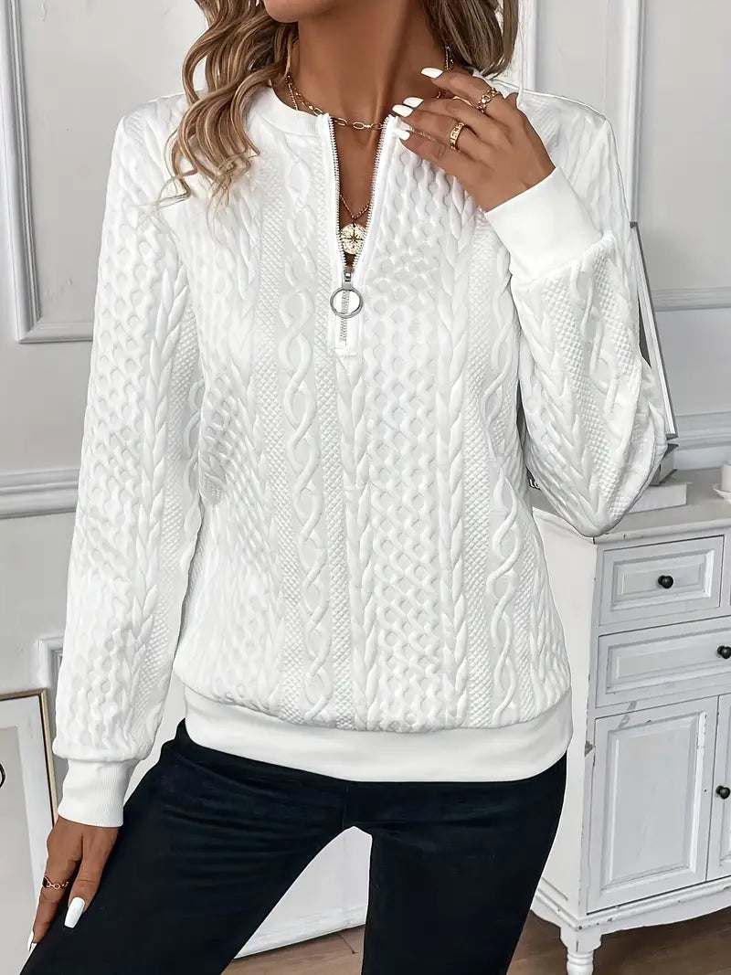 Herald™ - Elegant Jumper with Zip