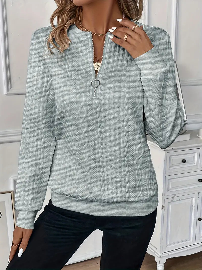 Herald™ - Elegant Jumper with Zip