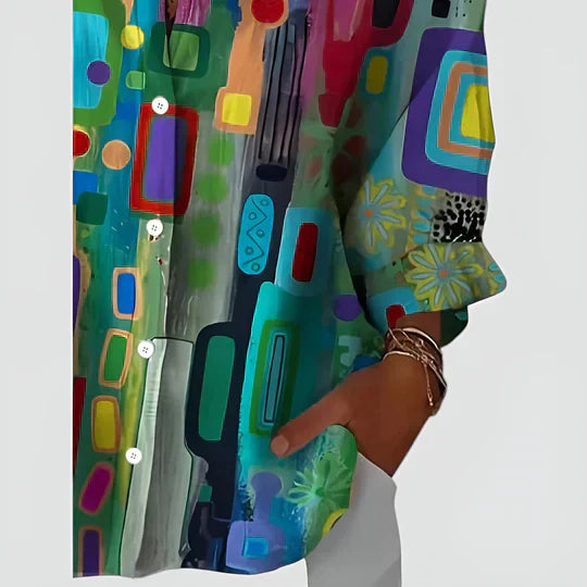 Maple - COLORFUL DESIGN BLOUSE WITH A MODERN TOUCH