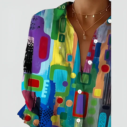 Maple - COLORFUL DESIGN BLOUSE WITH A MODERN TOUCH
