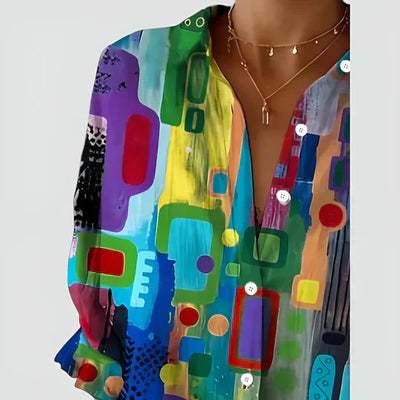 Maple - COLORFUL DESIGN BLOUSE WITH A MODERN TOUCH