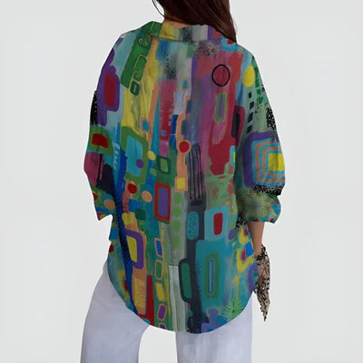 Maple - COLORFUL DESIGN BLOUSE WITH A MODERN TOUCH